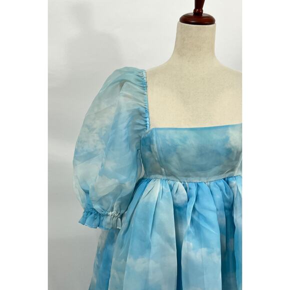 SELKIE Sz S Small Head in the Clouds French Puff Dress NWT - Picture 13 of 16